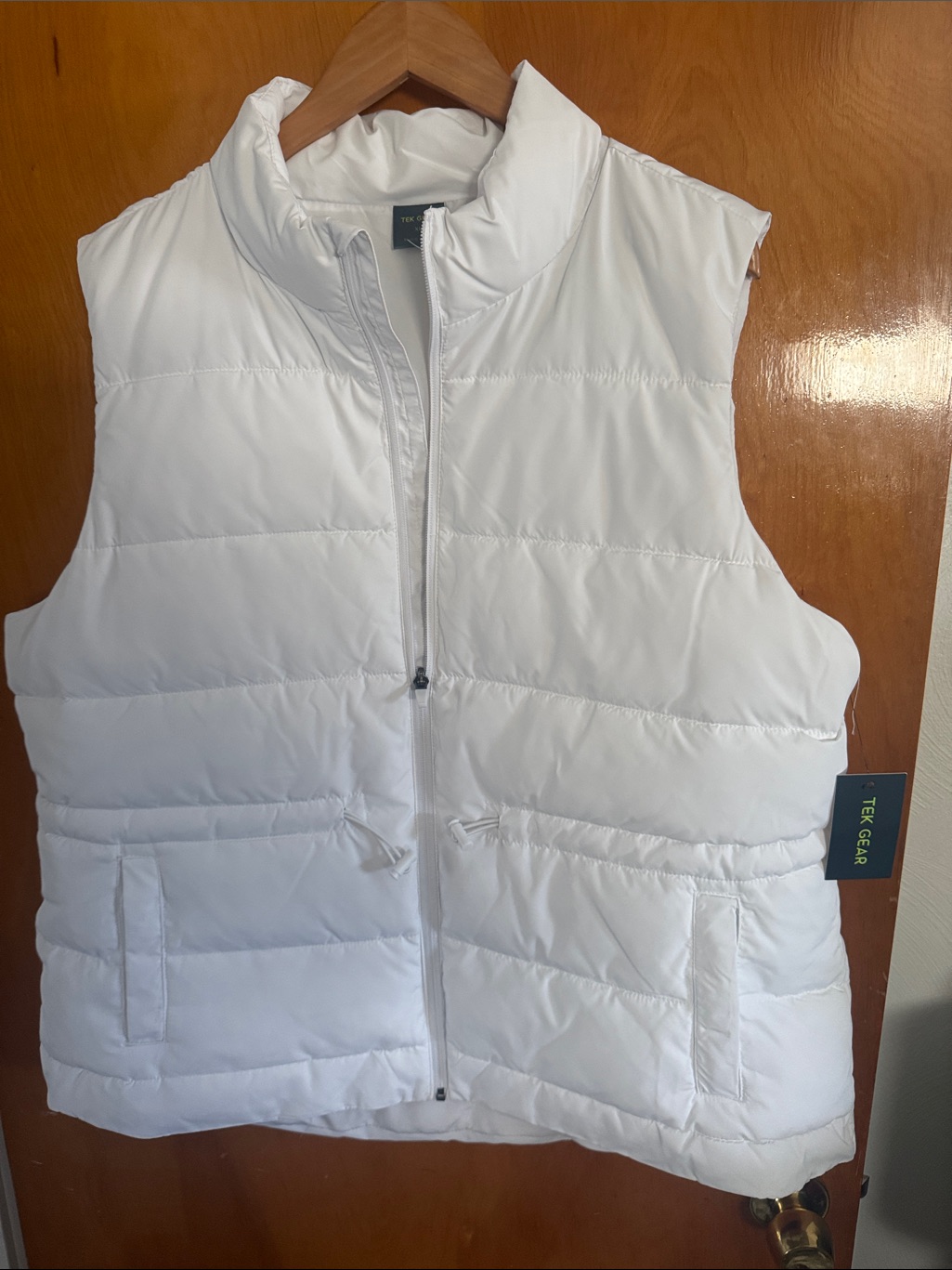 White Puffer Vest Womens Xl